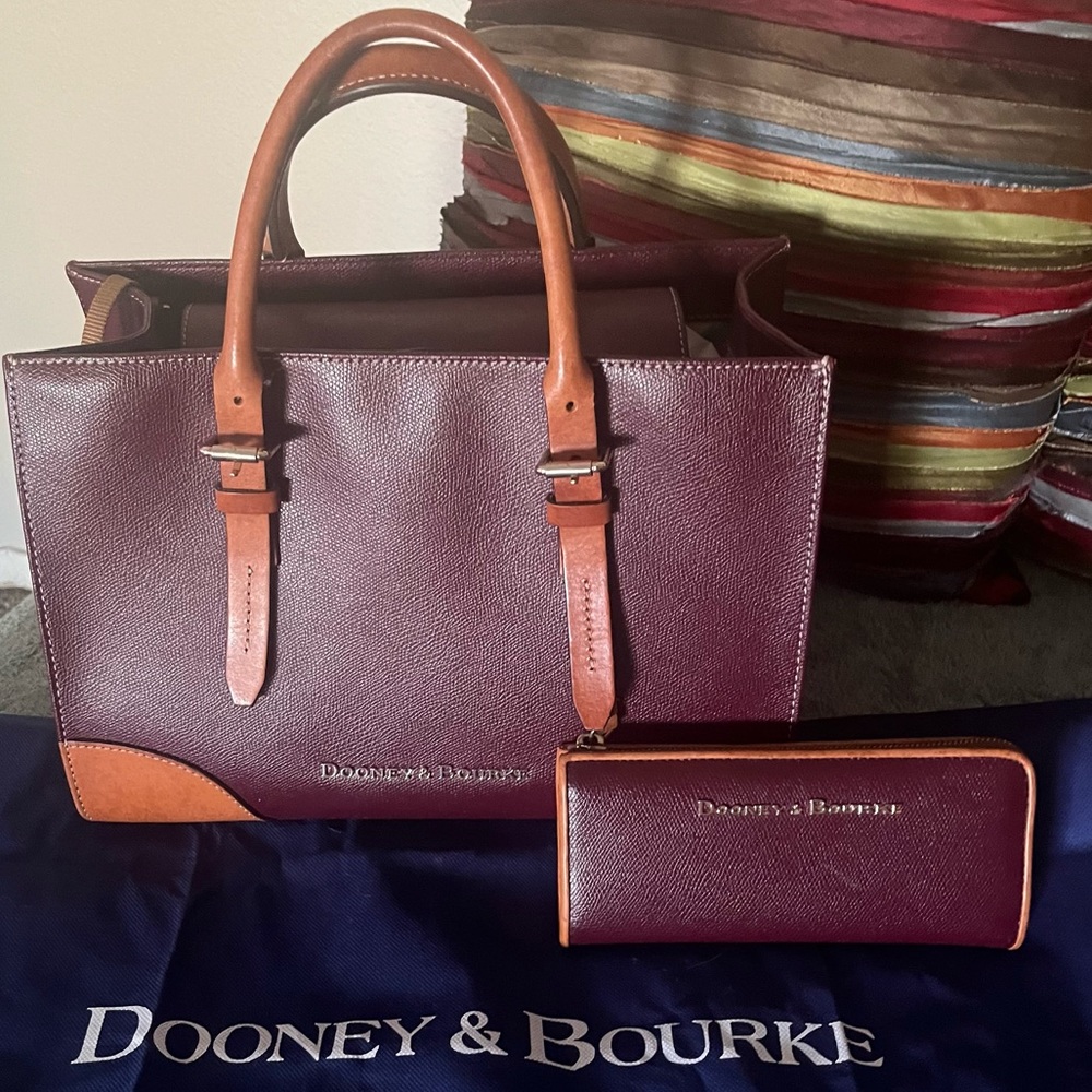 Dooney & Burke Matching Bag and Wallet Set